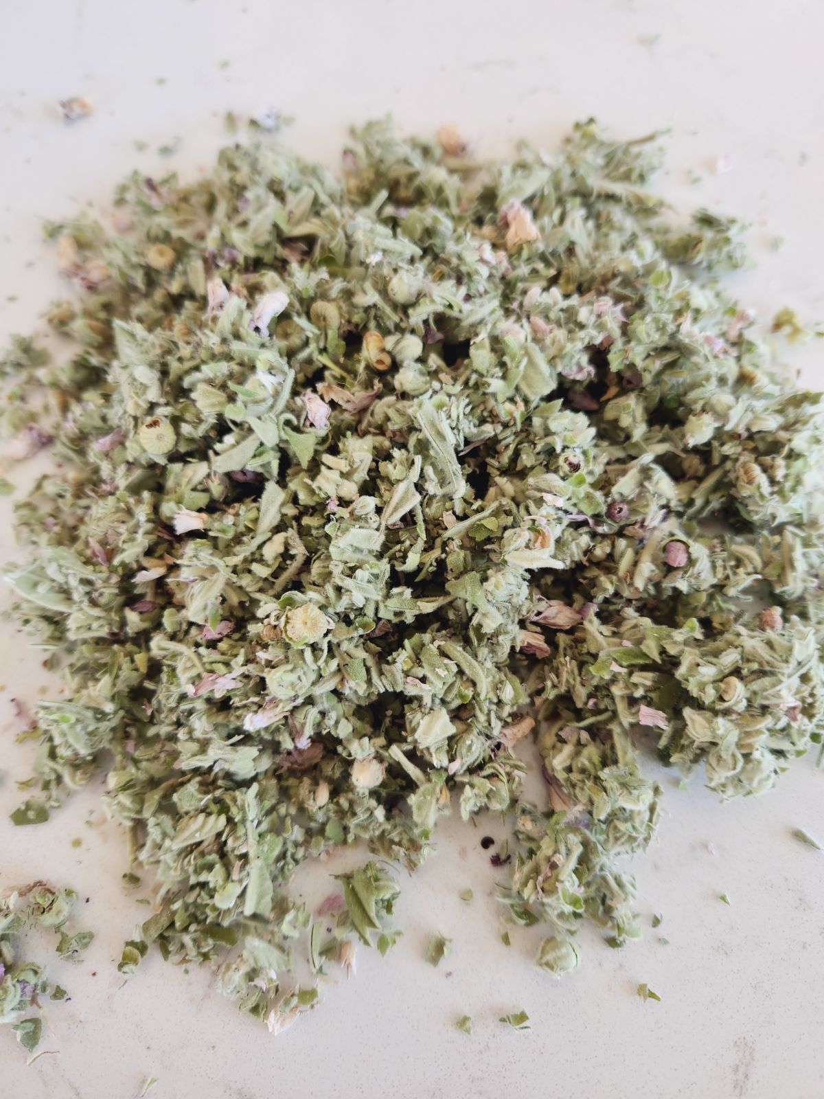 Marshmallow leaf and flower